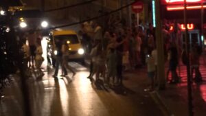 Imagen nocturna de la Platja de Palma