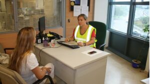 Un momento de la entrevista