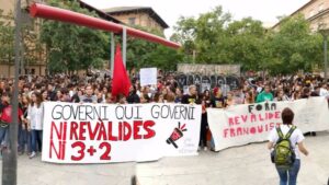 La mayor parte de la movilizaci&oacute;n transcurri&oacute; por Avingudes