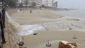 colector aguas playa santa eularia