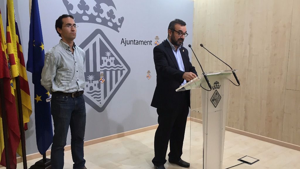 Pep Ignasi Aguiló en su comparecencia