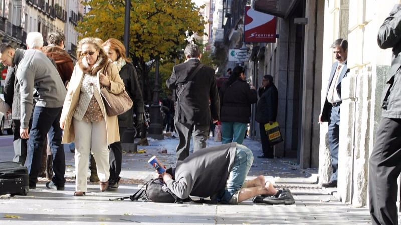 Sin techo en las calles de Palma
