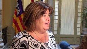 Xelo Huertas, en los pasillos del Parlament este martes