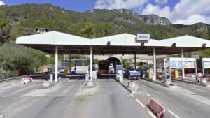Peaje del t&uacute;nel de S&oacute;ller