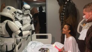 Darth Vader, Chewbacca y los soldados imperiales