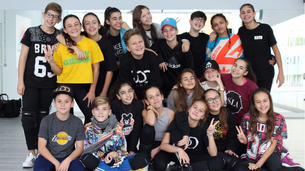 Grupo de jóvenes mallorquines que forman Kidz on the Block