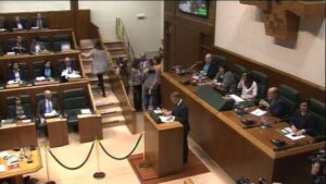 Imagen de Urkullu en el Pleno de Investidura