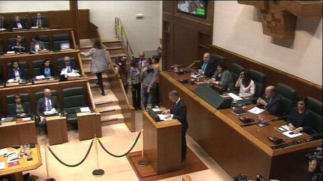 Imagen de Urkullu en el Pleno de Investidura