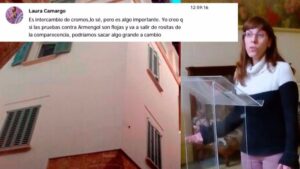 Una de las intervenciones de la portavoz de Podem en el chat de Telegram