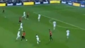 Gol de Cl&eacute;ber Santana ante el Madrid