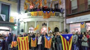 Berga Barcelona estelada Ajuntament