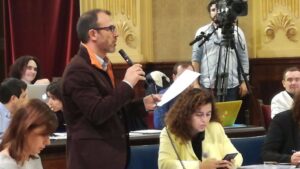Biel Barcel&oacute;, durante su intervenci&oacute;n en el Parlament