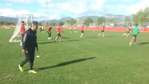 Olaizola ha dedicado la jornada al trabajo de fuerza con los jugadores del primer equipo