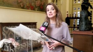 Marga Prohens, este viernes, en el Parlament