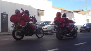 Pap&aacute;s Noel Pap&aacute; Noel moto motorista motero