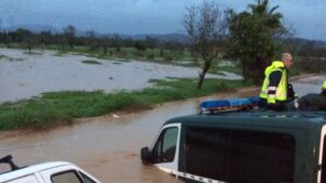 Los cuerpos de emergencias estaban desbordados debido al temporal