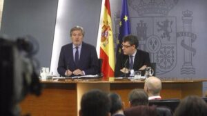Imagen de la rueda de prensa posterior al Consejo de Ministros