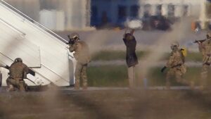 Imagen del momento de la detenci&oacute;n de los secuestradores