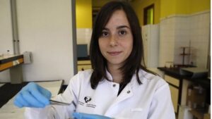 La investigadora del Departamento de Ciencia y Tecnolog&iacute;a de Pol&iacute;meros de la UPV/EHU Beatriz Palla