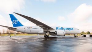 Imagen del nuevo B787 de Air Europa