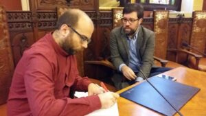 Antoni Noguera, durante la entrevista para mallorcadiario.com