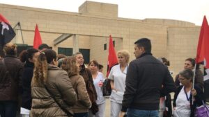 trabajadores limpieza Hospital Son Ll&agrave;tzer