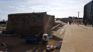 Imagen de twitter del estado de las obras