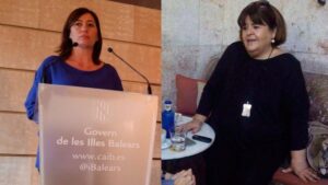 La presidenta del Govern y la del Parlament