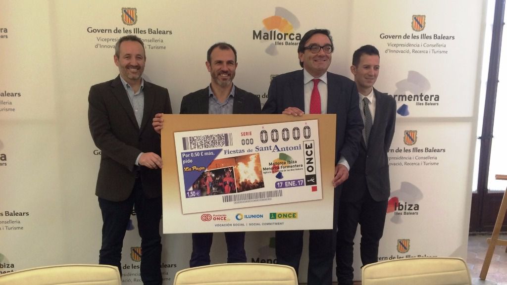 Imagen del cupón con Biel Barceló, Josep Vilaseca, Pere Muñoz y Borja Rodríguez