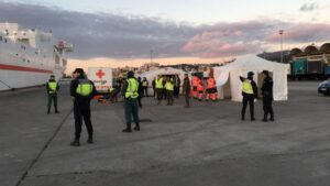 Imagen del simulacro de fuga de gas