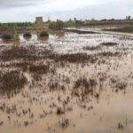 El pla de Sant Jordi quedó anegado a raíz de las inundaciones de diciembre