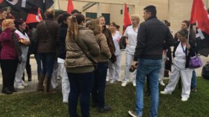 trabajadores limpieza Hospital Son Ll&agrave;tzer