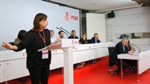 Francina Armengol en el Comit&eacute; Federal del PSOE