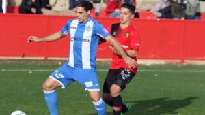 Imagen de un momento del partido entre el Mallorca B y el Atl&egrave;tic Balears