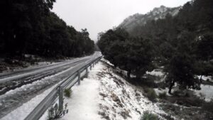 Nieve en el Puig Major