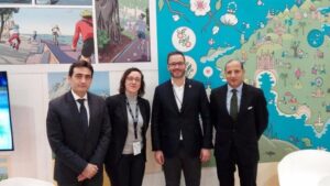 Kemel Kharbachi, Valent&iacute;n Fern&aacute;ndez y el alcalde de Palma, Jos&eacute; Hila