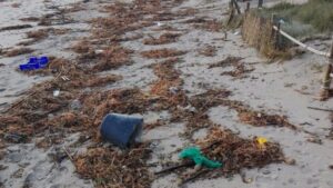 basura suciedad playa