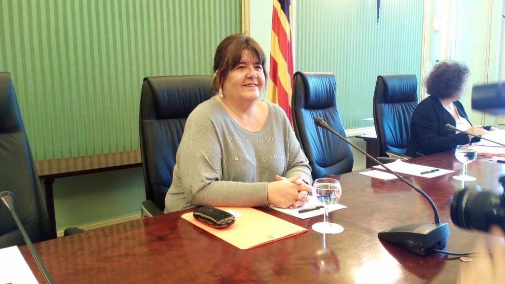 La expresidenta del Parlament, Xelo Huertas.