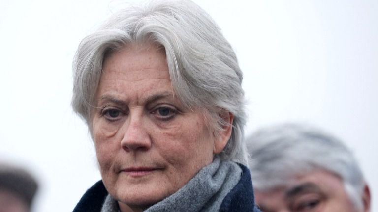 La mujer del candidato conservador, Penelope Fillon.