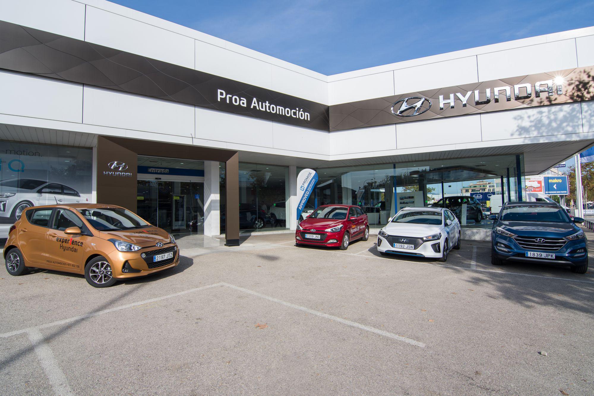 Instalaciones renovadas de Proa Automoció, concesionario de Hyundai en palma.