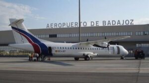 aeropuerto de badajoz avion