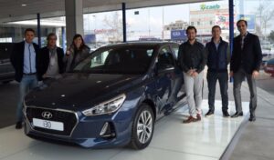 Todo el equipo humano que se encargar&aacute; de que el Hyundai i30 se vea a menudo por las carreteras y calles de Mallorca.