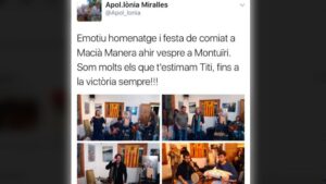 Apol.l&ograve;nia Miralles en el homenaje