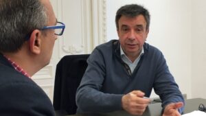 Vidal atiende a mallorcadiario.com en la sede del PP