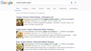 Recipe View Google recetas