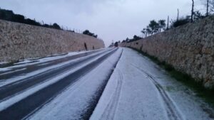 Ha granizado en Son Servera