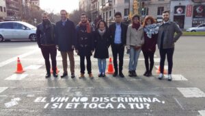 Paso peatones Palma SIDA