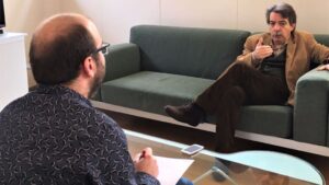 Xavier Pericay durante la entrevista