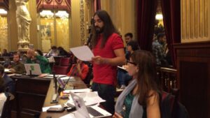 Baltasar Picornell, en el Parlament