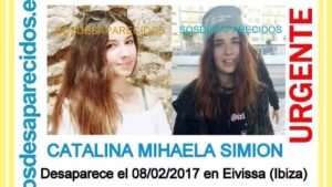 Cartel difundido por la Guardia Civil para encontrar a la menor desaparecida